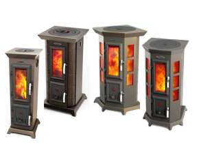 Недорогая стальная печь Термофор Статика Секста, чёрная бронза фото серия в Минске