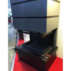 Стальной камин Родос 800 черный фото Стальной камин Родос 800 черный фото в Минске