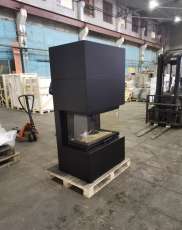 Стальной камин Родос 800 черный купить фото Стальной камин Родос 800 черный купить фото в Минске