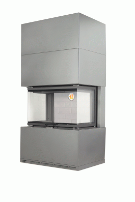 Камин Родос 800 ГРАФИТ шамот белый в Минске