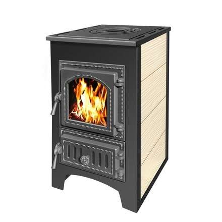 Печь-камин Везувий ПК-01 (270) c плитой бежевая 9 кВт купить в Минске