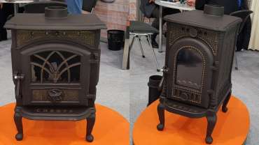 Недорогой камин Сибирь 7 чугунная фото в интерьере в Минске