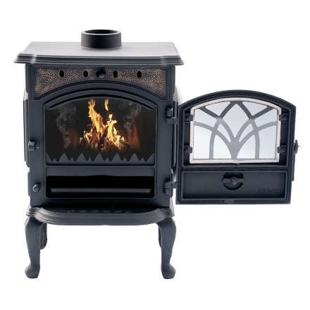 Печь-камин Сибирь 7 чугунная фото в Минске