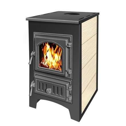 Печь-камин Везувий ПК-01 (270) бежевый 9 кВт Амазонка бай фото в Минске