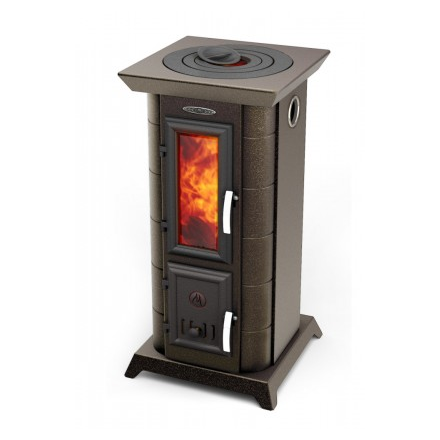 Отопительная печь Термофор Статика Тетра, чёрная бронза Амазонка бай фото в Минске