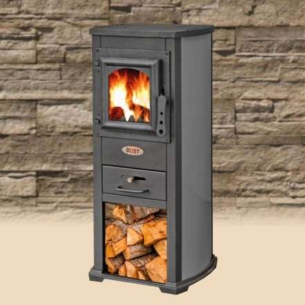 Печь-камин Blist Ekonomik Lux N чугунная дверца красный Амазонка бай фото в Минске