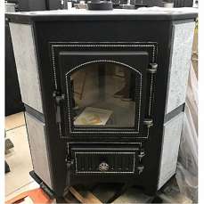 Купить печь-камин Везувий ПК-01 (220) с конфоркой угловой талькохлорит в Минске фото в Минске