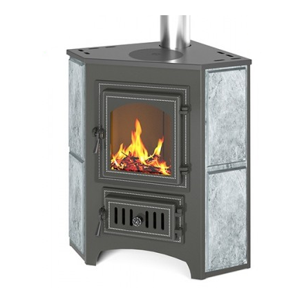 Печь-камин Везувий ПК-01 (220) с конфоркой угловой талькохлорит Амазонка бай фото в Минске