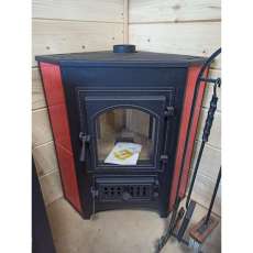 Купить Печь-камин Везувий ПК-01 (220) с конфоркой угловой красный 9 кВт в Минске в Минске