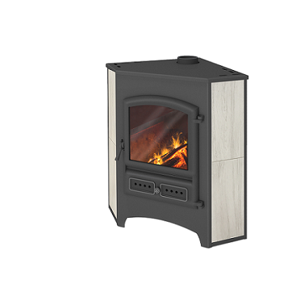 Камин ЭТНА (БКД) угловой Бежевый ф115 мм купить в Минске