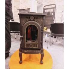 Недорогая отопительная печь со стеклом Сибирь 6 фото в Минске