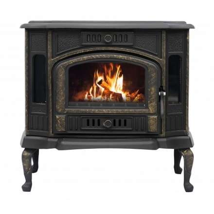 Печь-камин Сибирь 10 чугунная Амазонка бай фото в Минске