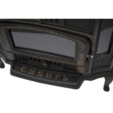 Стильная печь-камин Сибирь 10 чугунная Фото в Минске