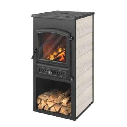 Печь-камин ЭТНА (БКД) с плитой Амазонка бай фото в Минске