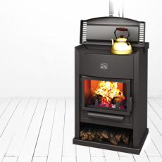 Недорогой камин с дровницей Теплодар ОВ-120 (прямой) фото в Минске