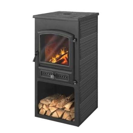 Печь-камин ЭТНА (БКД) с плитой Амазонка бай фото в Минске