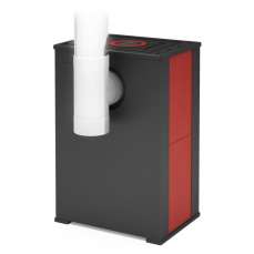 Стальной камин со стеклом Теплодар Твист фото в Минске