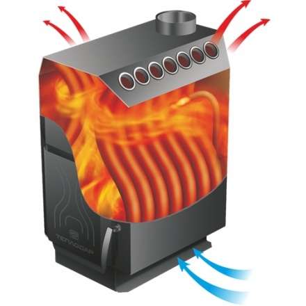 Отопительная печь Теплодар ТОП-200 ДС в Минске