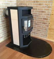 Купить недорогой камин с шамотом Мета-Бел Ока с плитой в Минске фото  в Минске