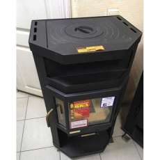 Купить недорогой камин с большим стеклом Мета-Бел Ока с плитой в Минске фото в Минске