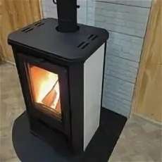 Купить стальной недорогой камин с шамотом Мета-Бел АОТ 7.0 Ритм в Минске фото в Минске