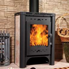 Недорогой камин со стеклом Бавария фото в Минске