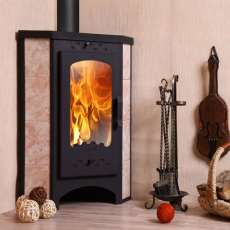 Печь-камин Бавария угловая с плитой РК 123 в Минске