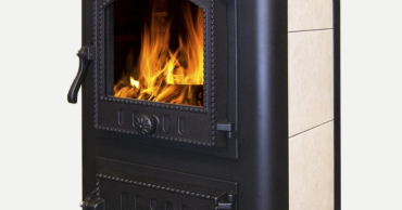 Чугунный недорогой камин со стеклом Бавария Оптима Чугун с плитой фото в Минске