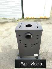 Недорогой камин со стеклом Бавария Оптима с плитой фото в Минске