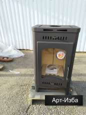 Недорогой камин со стеклом Бавария Оптима с плитой фото в Минске