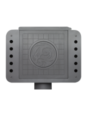 Стальной камин БАВАРИЯ ЭКО с плитой одна конфорка фото в Минске