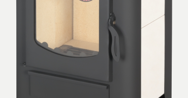 Стальной камин БАВАРИЯ ЭКО с плитой одна конфорка фото схема в Минске