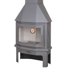 Камин Мюнхен пристенно-угловой графит купить в Минске