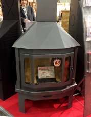 Новый камин Мюнхен угловой графит фото в живую в Минске