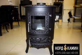 Купить Печь-камин NORDflam Palestro patine в интерьере в Минске Амазонка бай фото в Минске