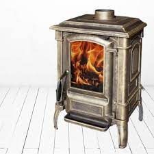 Печь-камин чугунный FireWay Bruno патина медь Амазонка бай фото в Минске