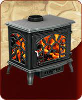 Печь-камин чугунный FireWay Demetra в интерьере Амазонка бай фото в Минске