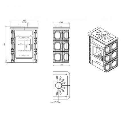 Купить Печь-камин NORDflam Arta в Минске Амазонка бай фото в Минске