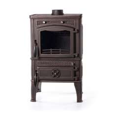 Печь-камин FireWay Dacha патина бронза Амазонка бай фото в Минске