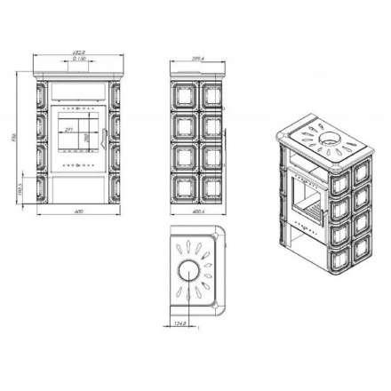 Купить Печь-камин NORDflam Coria в Минске Амазонка бай фото в Минске