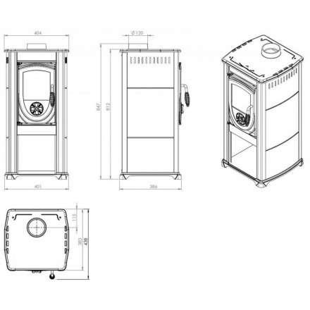 Купить Печь-камин NORDflam Fokus в Минске Амазонка бай фото в Минске