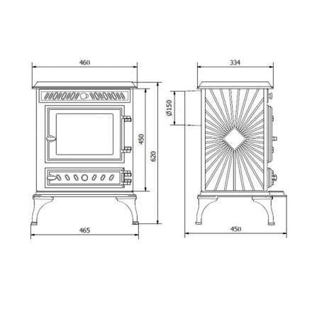 Купить Печь-камин Kawmet P3 (7.4 кВт) EKO в интерьере чугунный в Минске фото в Минске