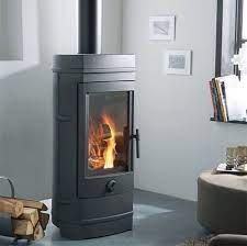 Печь-камин Invicta Chatel чугун в интерьере Амазонка бай фото в Минске