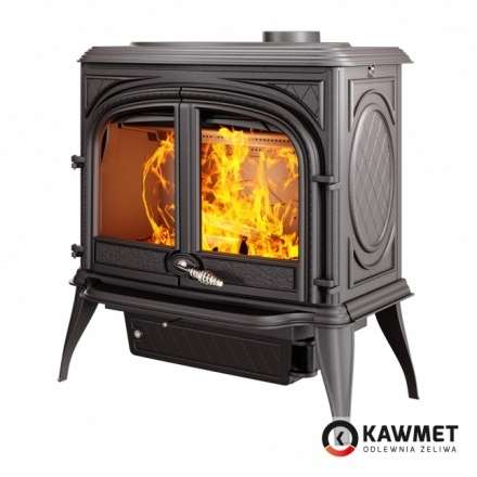 Печь-камин KAWMET Premium ARES S7 (11,3 кВт) Амазонка бай фото в Минске