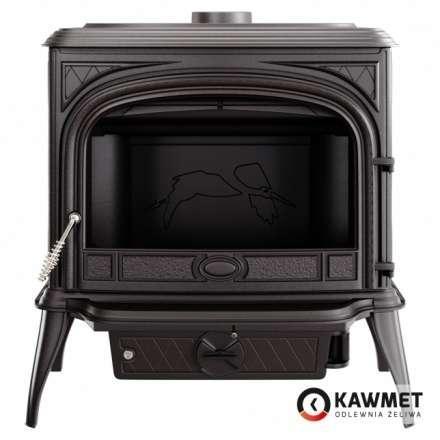 Купить Печь-камин KAWMET Premium SPHINX S6 (13,9 kW) в интерьере чугунный в Минске фото в Минске