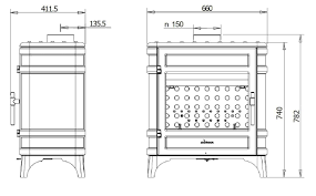 Печь-камин чугунный Invicta Siam в интерьере Амазонка бай фото в Минске
