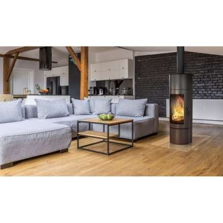 Купить Печь-камин Kratki Antares стальной в интерьере в Минске Амазонка бай фото в Минске