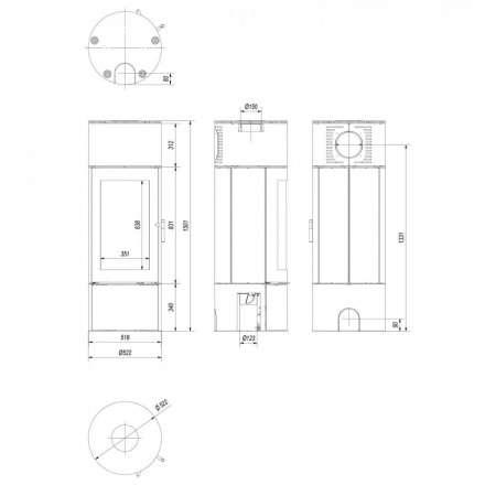 Купить Печь-камин Kratki Antares стальной в интерьере в Минске Амазонка бай фото в Минске