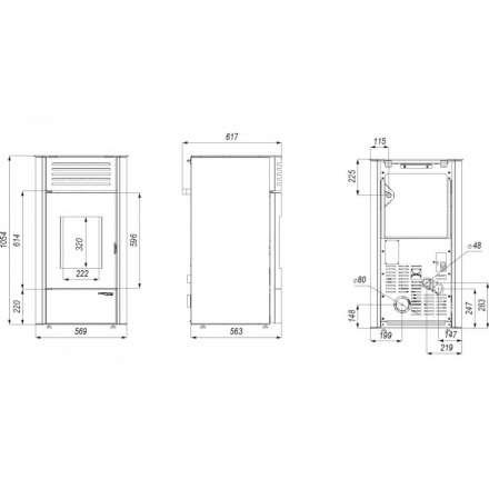 Пеллетный печь-камин DEFRO HOME AQUAPELL Амазонка бай фото в Минске