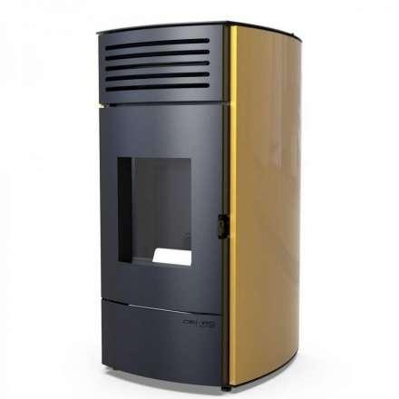 Пеллетный печь-камин DEFRO HOME AQUAPELL золотой Амазонка бай фото в Минске